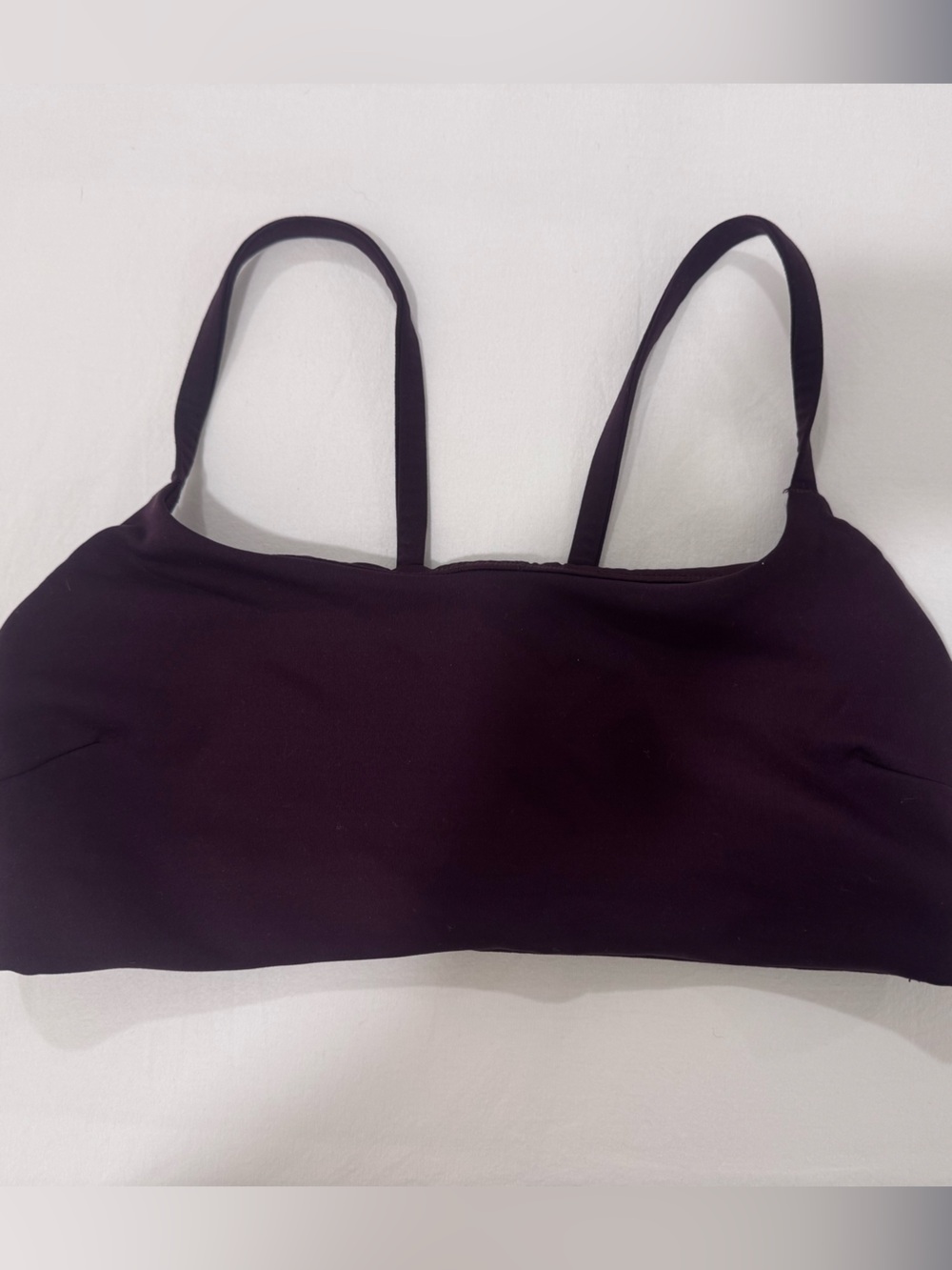 Black plum lululemon wunder train sports bra